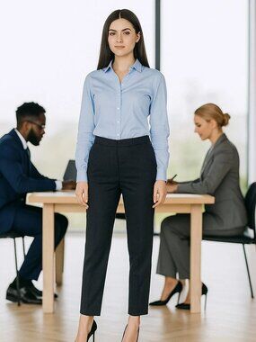 J.Crew Womens Straight Black Pants Elastic Back High Rise Size Small NWT BNWT